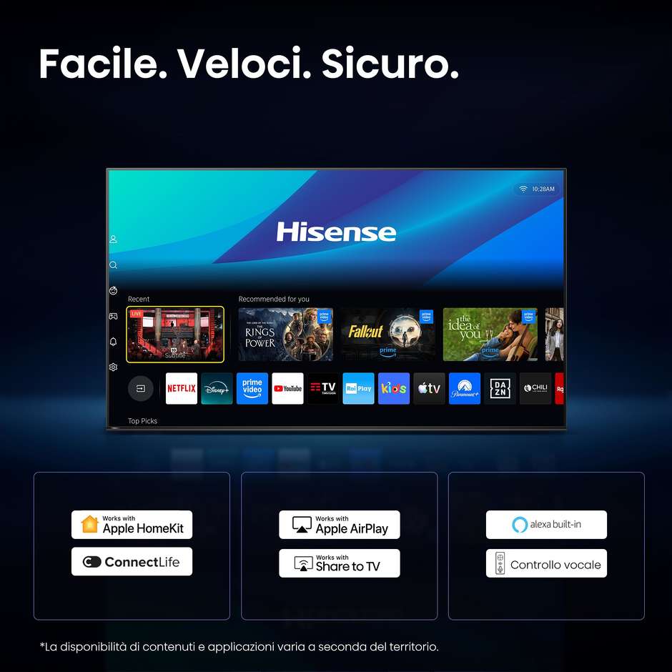 Hisense 65U7S PRO Smart TV Mini LED 4K 165Hz 65" ```